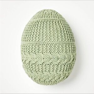 Easter Crochet Egg Throw Pillow Light Sage - Threshold with Studio McGee